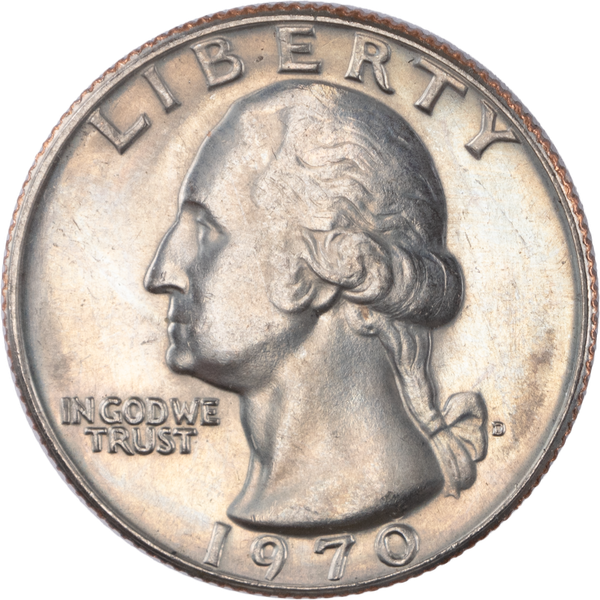 1970-D Washington Quarter MS60