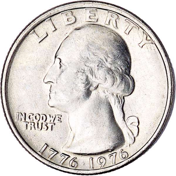 1976 Washington Quarter Bicentennial Reverse MS60