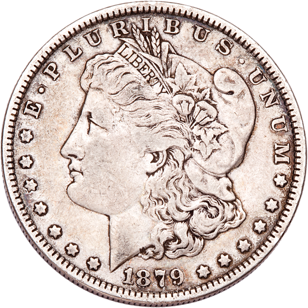 1900 Morgan Dollar VF Very Fine 90% Silver Coin with 1905 Liberty