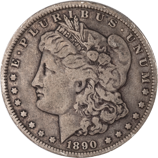 1890-O Morgan Silver Dollar F