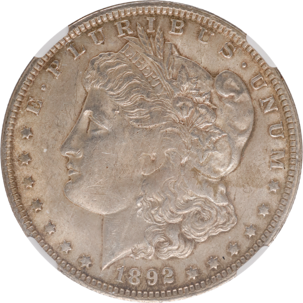 1892-O Morgan Silver Dollar NGC AU50