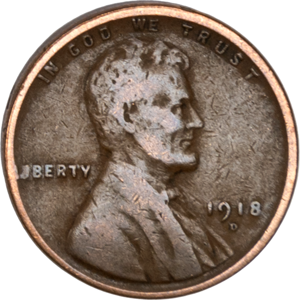 1918-D Lincoln Head Cent CIRC