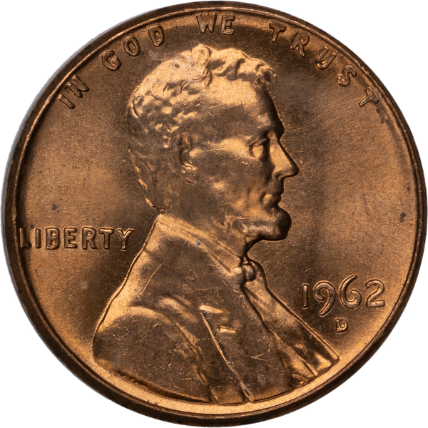 1962-D Lincoln Head Cent MS60