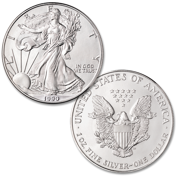 1990 $1 Silver American Eagle
