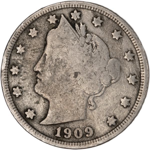 1909 Liberty Head Nickel VG