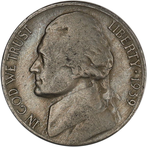 1939-S Jefferson Nickel