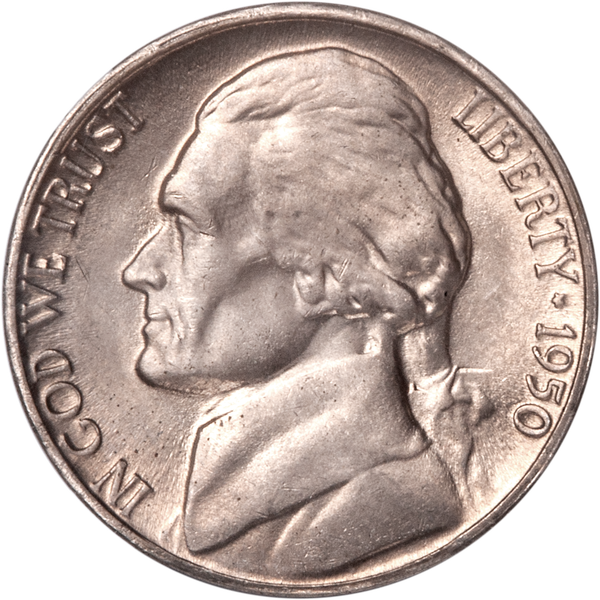 1950-D Jefferson Nickel NGC