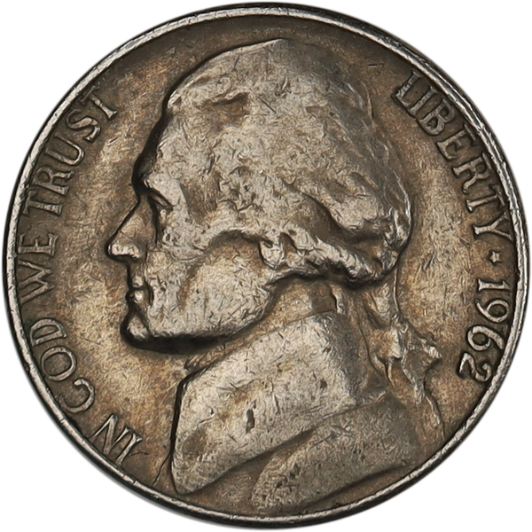 1962-D Jefferson Nickel