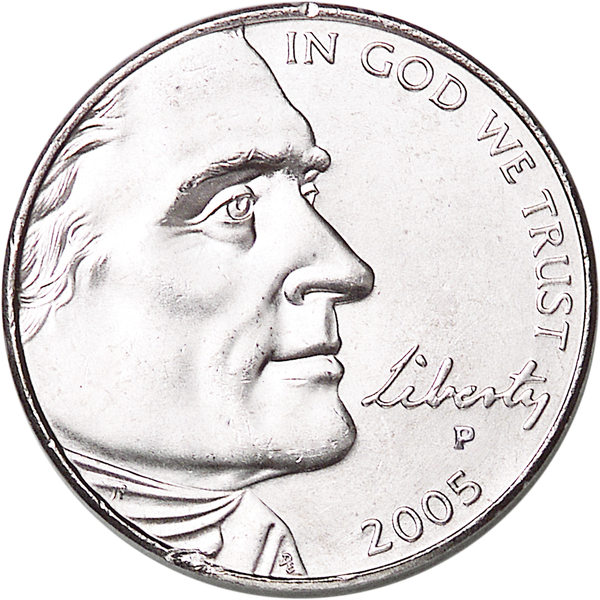 2005-P Jefferson Nickel, Ocean in View MS60