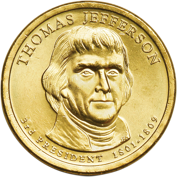 2007-D Thomas Jefferson Presidential Dollar