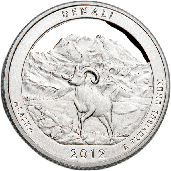 2012-S 90% Silver Denali National Park & Preserve Quarter