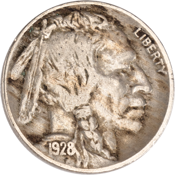 1913-D Buffalo Nickel, Variety 1, Raised Mound