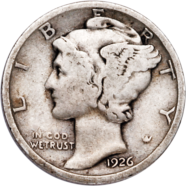1926 Mercury Dime