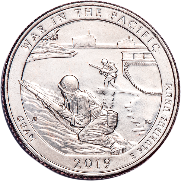 2019-S Unc. War in the Pacific National Historical Park Quarter