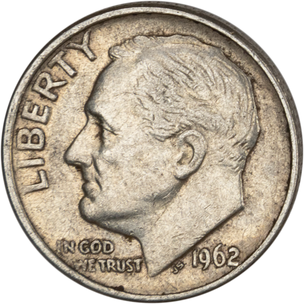 1962 Roosevelt Silver Dime CIRC