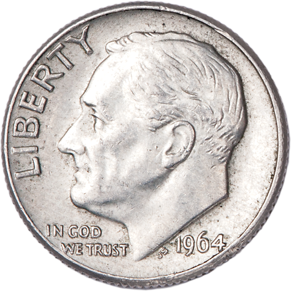 1964-D Roosevelt Silver Dime CIRC