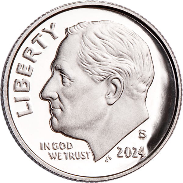 2024-S 99.9% Silver Roosevelt Dime