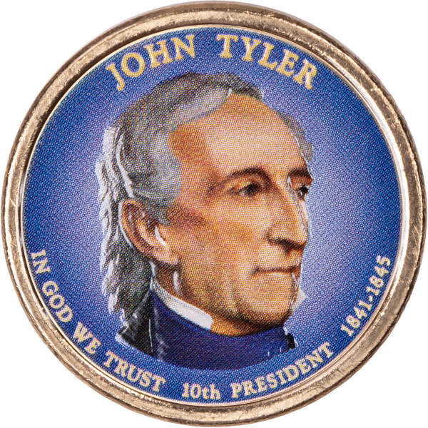 John Tyler Dollar Coin  Presidential Dollar Coins