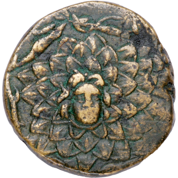 120-63 B.C. Black Sea Region Bronze Coin, Gorgon-Medusa/Nike