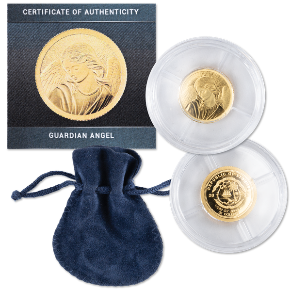 2025 Liberia Gold $25 Guardian Angel