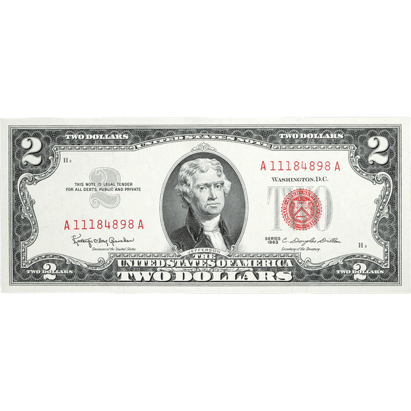 1963 $2 Legal Tender Not