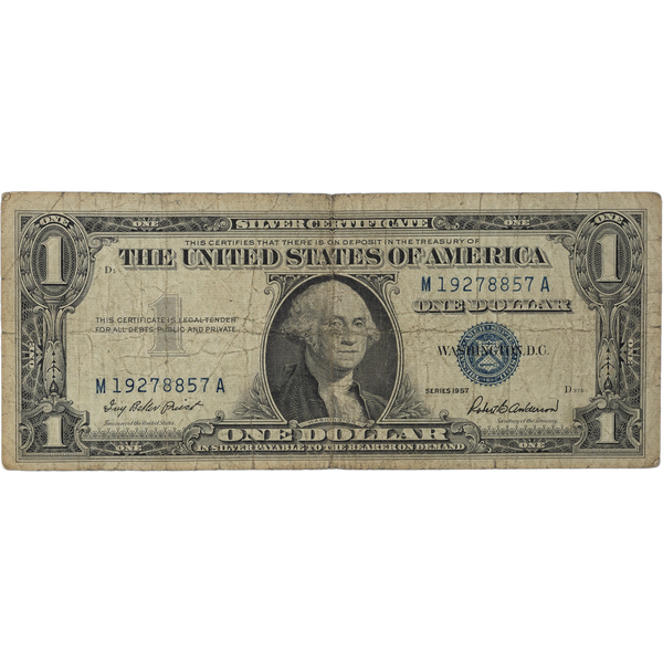 1957 $1 Silver Certificate VG
