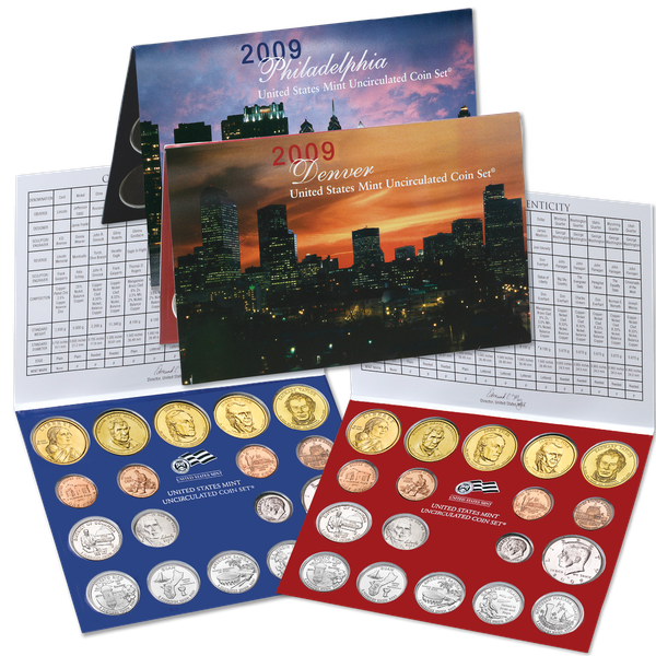 2009 U.S. Mint Set (36 coins), Uncirculated