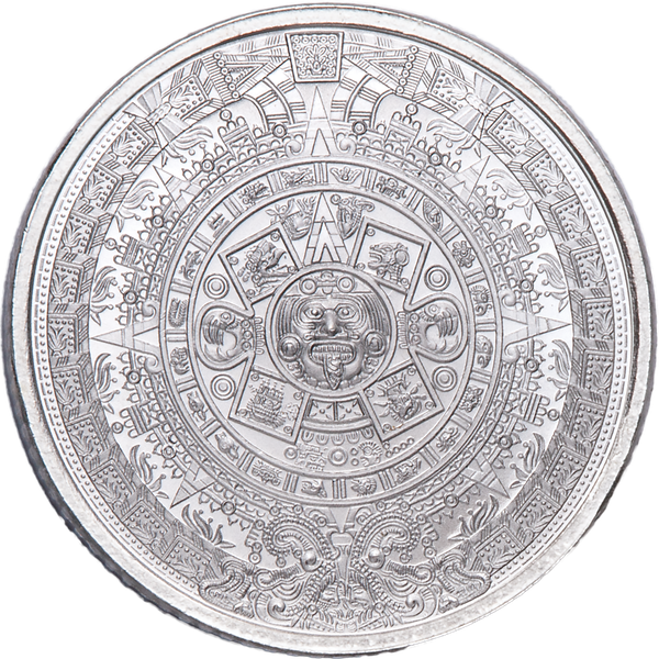 Aztec Calendar 1/10 oz. Silver Round