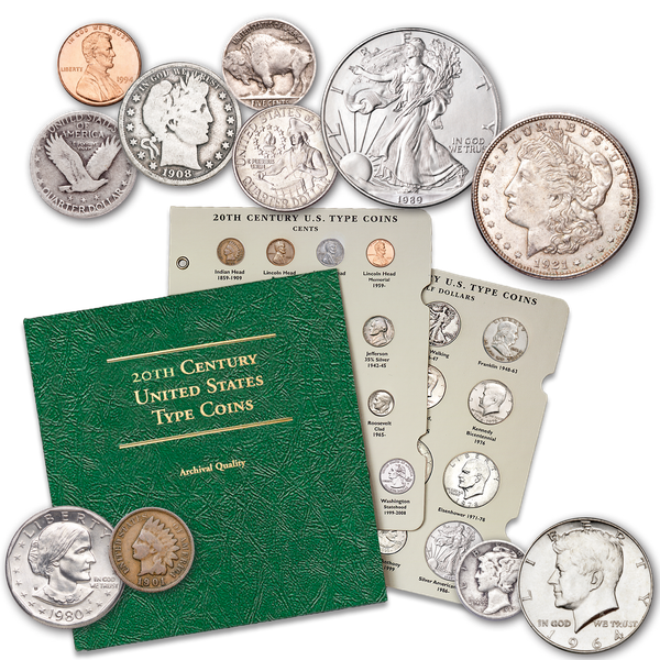 20th Century Type Set with Album | Littleton Coin Company