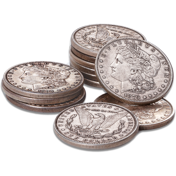 1879-1890 Consecutive Date Morgan Dollar Set