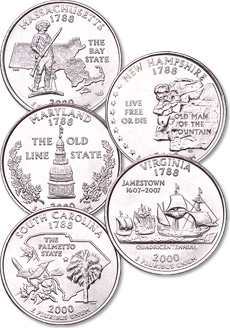 2000 Statehood Quarter designs