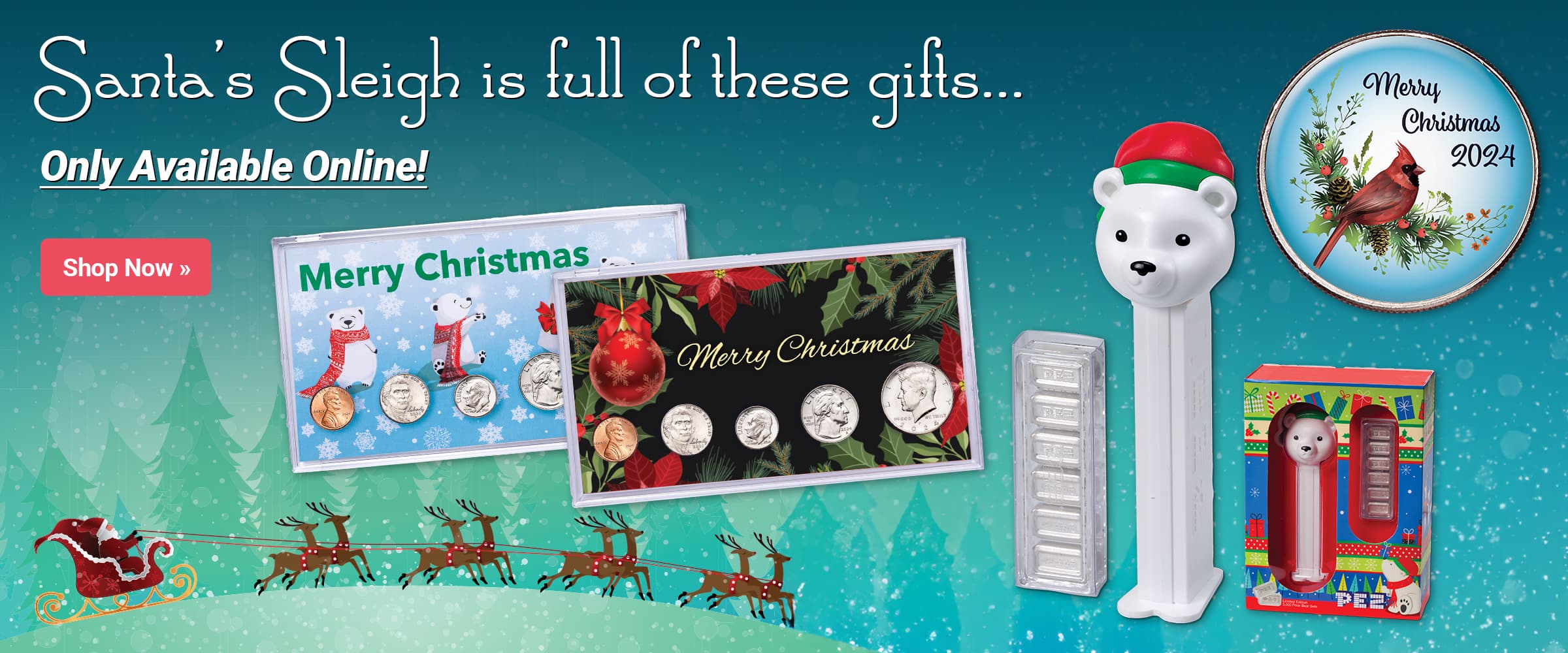 Santa's Sleigh is full of these gifts... Only Available Online! Shop Now